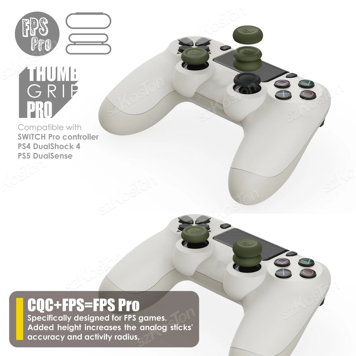 6PCS Thumb Grips Caps Set for Switch 2 Pro/PS5/PS4 Controller Button Stick Cover Gamepad Joystick Cap Gaming Accessories