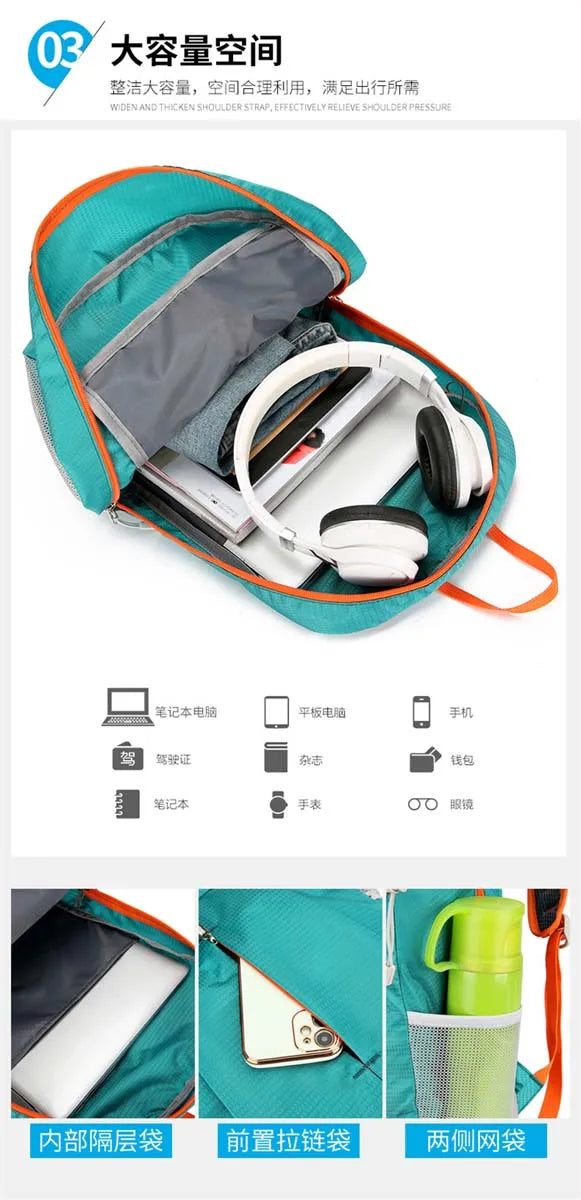 Best-selling sports and outdoor backpacks lightweight travel portable folding bags hiking bags cycling waterproof backpacks