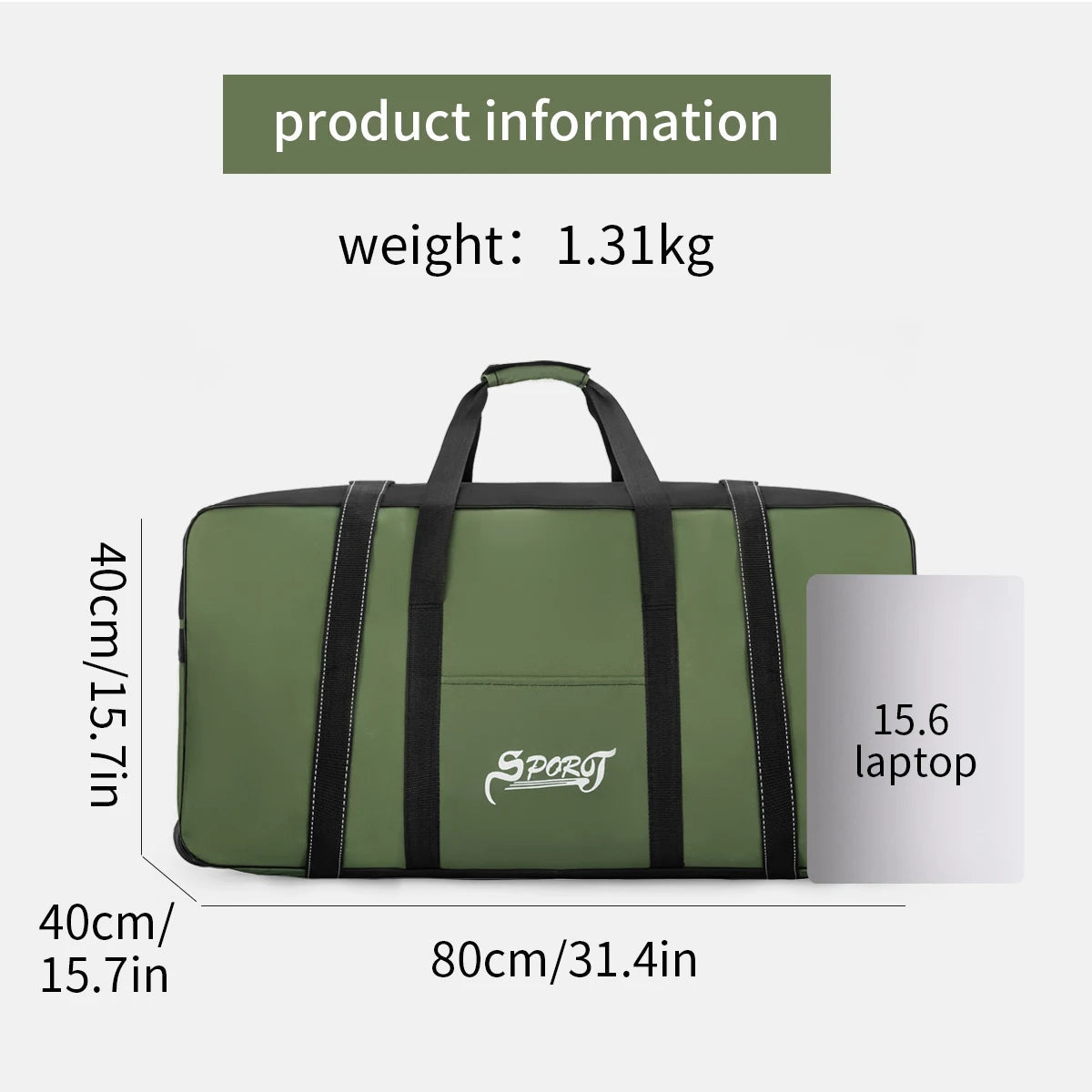 Outdoor Camping Picnic Equipment Storage Box, Tent Supplies Storage Box with Wheels, Large-Capacity Oversized Travel Bag