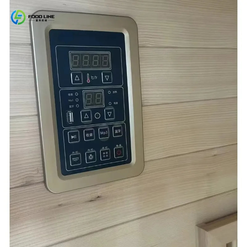 Customized Premium Large Cedar Wood Outdoor Family Spa Sauna, Wet & Dry Type with Panoramic Glass & Lighting