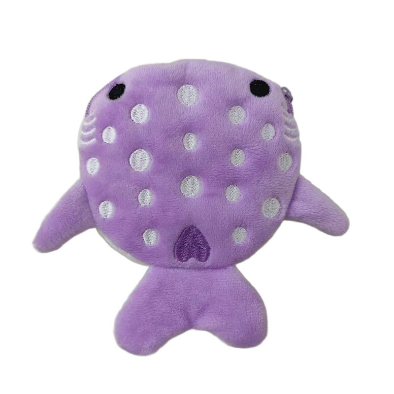 Cartoon Cute Whale Shark Coin Purse Kawaii Wallet Portable Plush Coin Bag Key Earphone Coin Organizer Pouch Zipper Bag