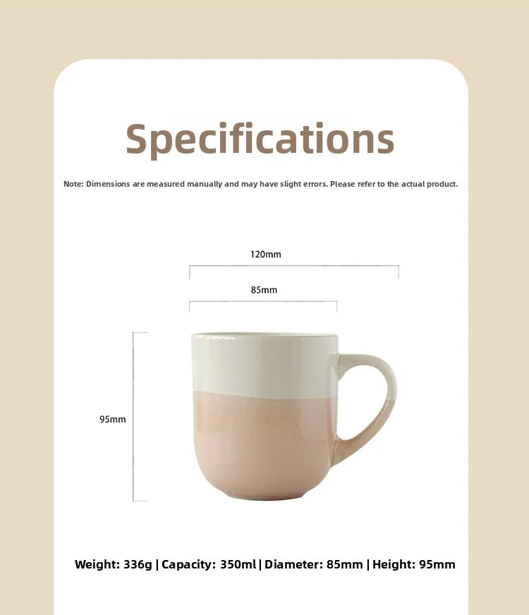 Simple Ceramic Coffee Mug Creative Color Collision Water Cup Home  Color Glaze Ceramic Cup Three Decades Home Goods