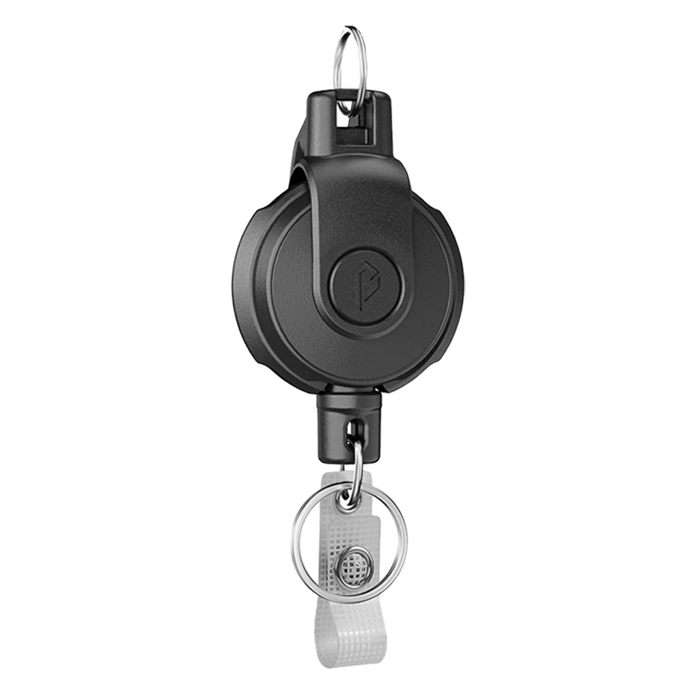 Retractable Key‌ Chain for man Reel‌ Badge Holders Retractabl Carabiner Quick Release Spring Clip outdoor camping equipment