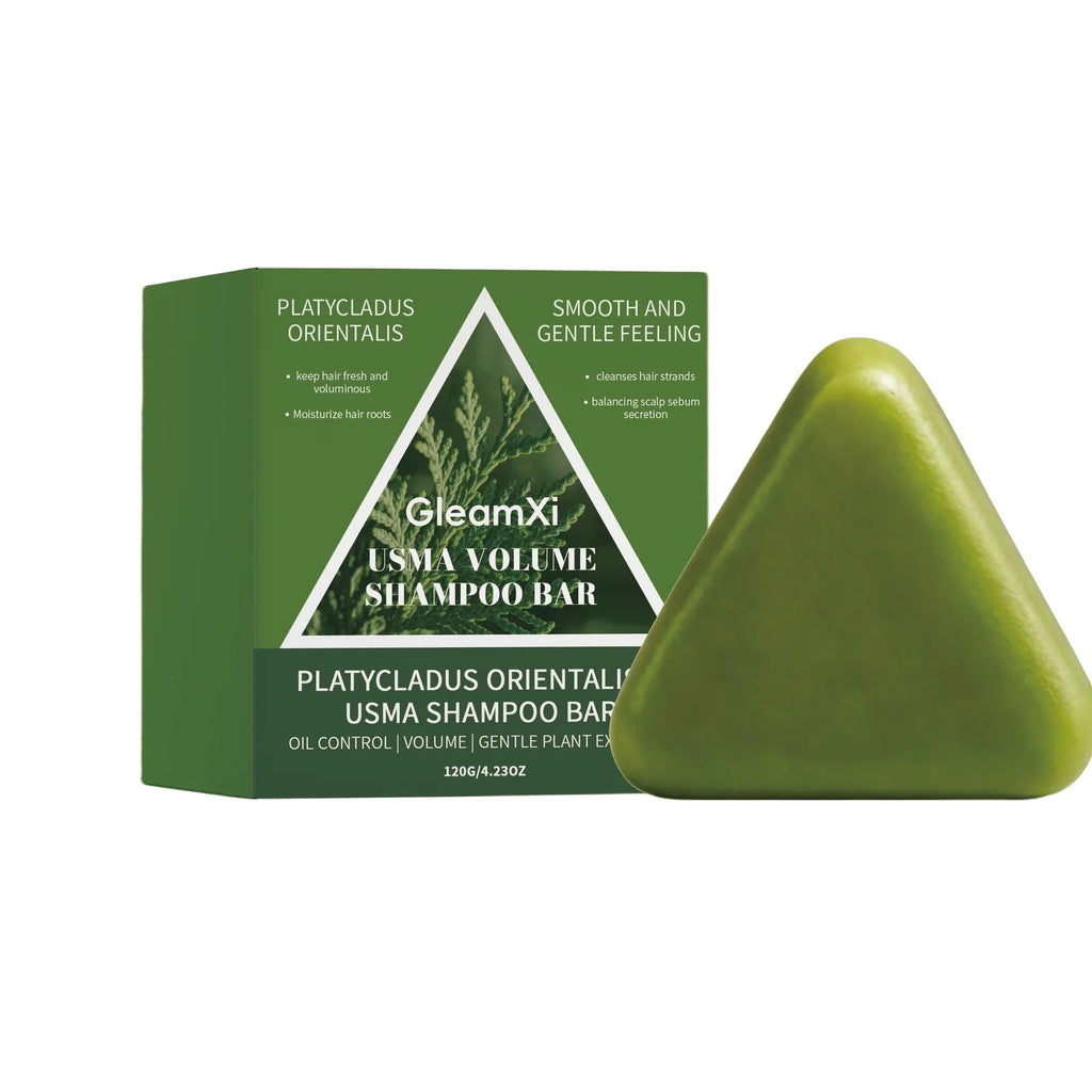 GleamXi Shampoo Bar Oil Control Deep Scalp Cleansing Protect Scalp Barrier Volumizing Hair Shiny Reduce Frizz Solid Shampoo 120g