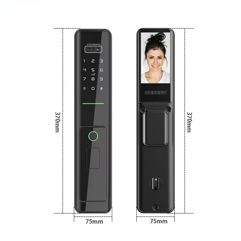 Door lock Digital fingerprint Electronic aluminum alloy Intelligent automatic graffiti Wifi Palm vein door lock