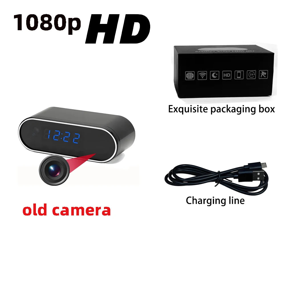 HD4K， New Wi Fi Mini Clock Camera, Upgraded Remote Viewing, Sports Detection, Infrared Night Vision, Home HD Camera
