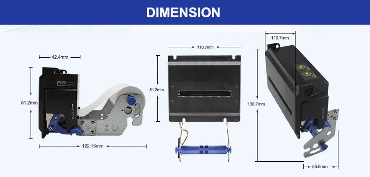 CASHINO KP-347 80mm Kiosk Thermal Ticket Printer With Auto cutter For Self Service Kiosk Machine