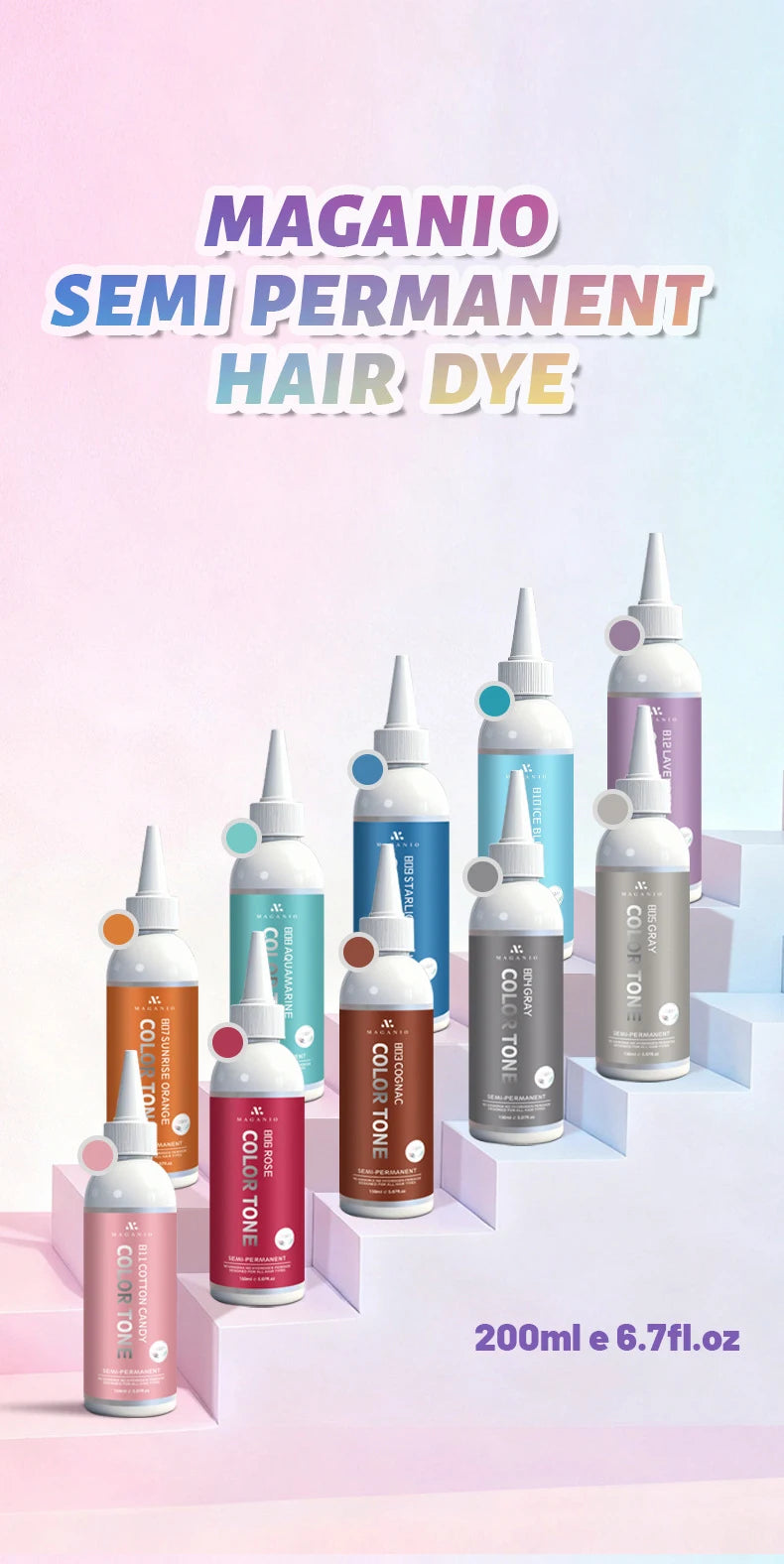200ml plant-based hair dye, long-lasting color, easy to apply, covers gray hair, repairs damaged hair, and is easy to color.
