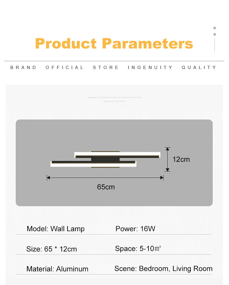 LED Wall Light Modern Wall Decor For Bedroom Living Room Corridor Room Decor Lighting Home Wall Lamp Indoor Lighting Fixtures