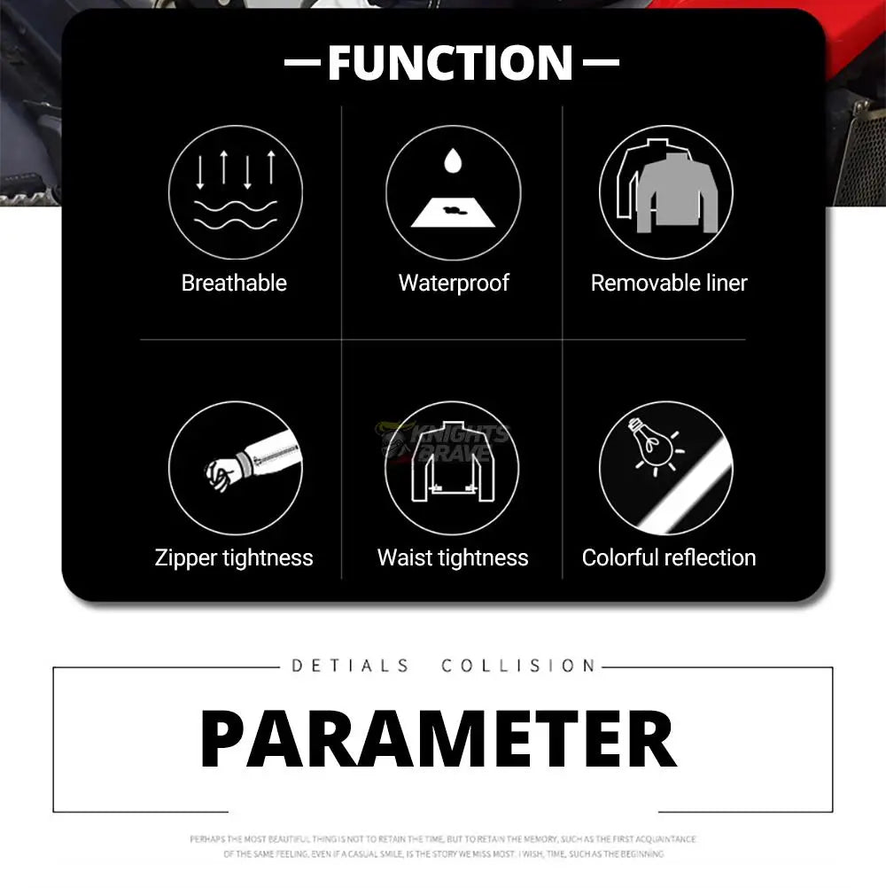 Four Seasons Motorcycle Jacket Moto+Protector Motorcycle Pants Cold-proof Waterproof Moto Suit Touring Clothing Protective Gear