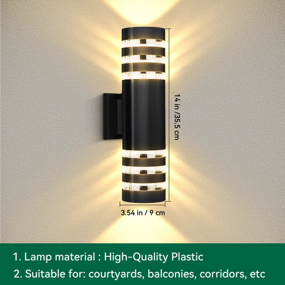 Street Wall Light Outdoor Waterproof LED E27 Bulb External Facade Decor Stairs Lights Entrance Fixture Home Decorative Lamp Wall