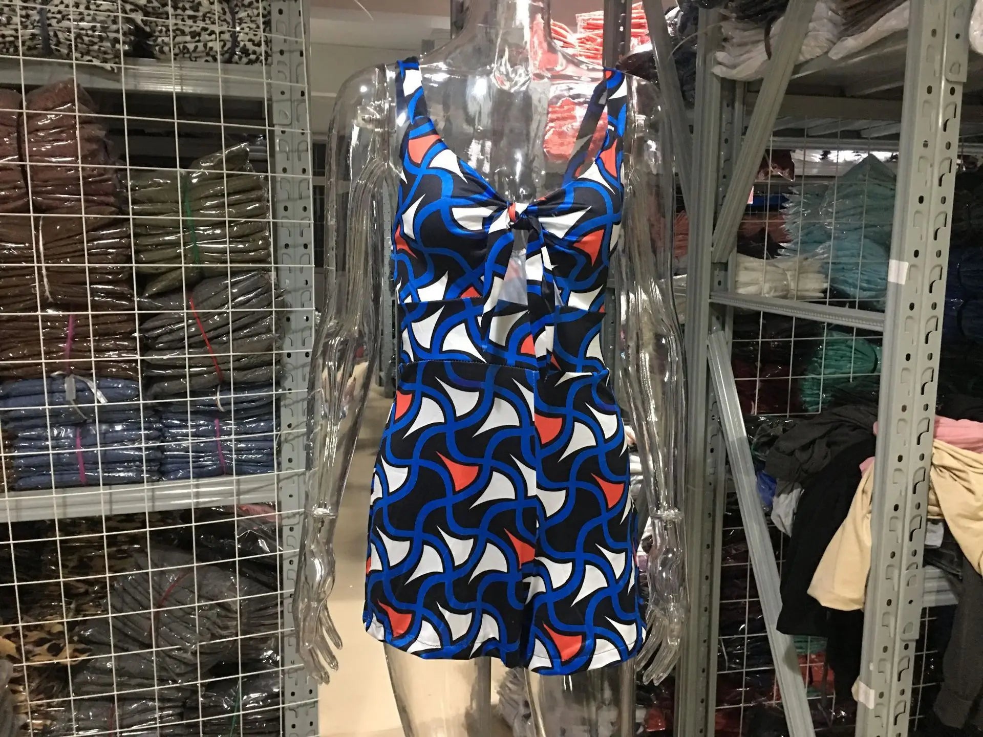 Sexy Spaghetti Strap Flower Print Jumpsuit Women Fashion Bowknot Leace-up Backless Slim Short Jumpsuits Female Trendy Streetwear