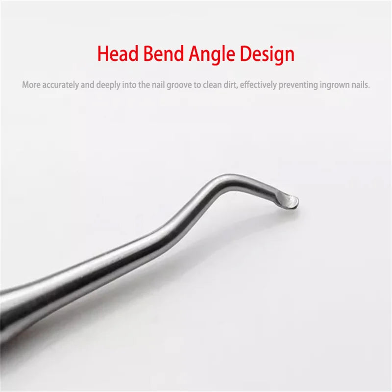 Nail Excavator Double Sided 13cm Reusable Nail Excavator Durable German Grade Stainless Steel Made