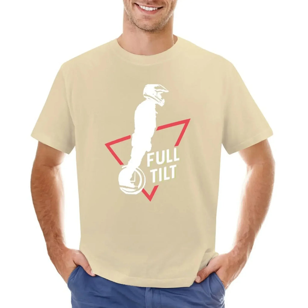 EUC-electric unicycle Full Tilt T-Shirt aesthetic clothes summer top cotton funny t shirts for men Short Sleeve Round Collar