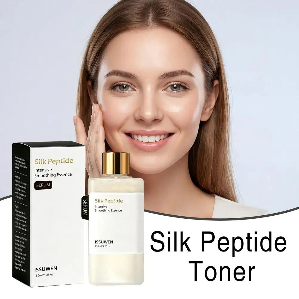 150ml Silk Peptide Intensive Smoothing Essence Fine Line Reduction Refreshing Hydrating Serum Korean Brand Collagen Face Care