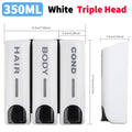 350ML Shower Bath Shampoo Dispenser Waterproof Shower Gel Lotion Soap Dispenser Wall Mount Refillable for Home Hotel Restaurant