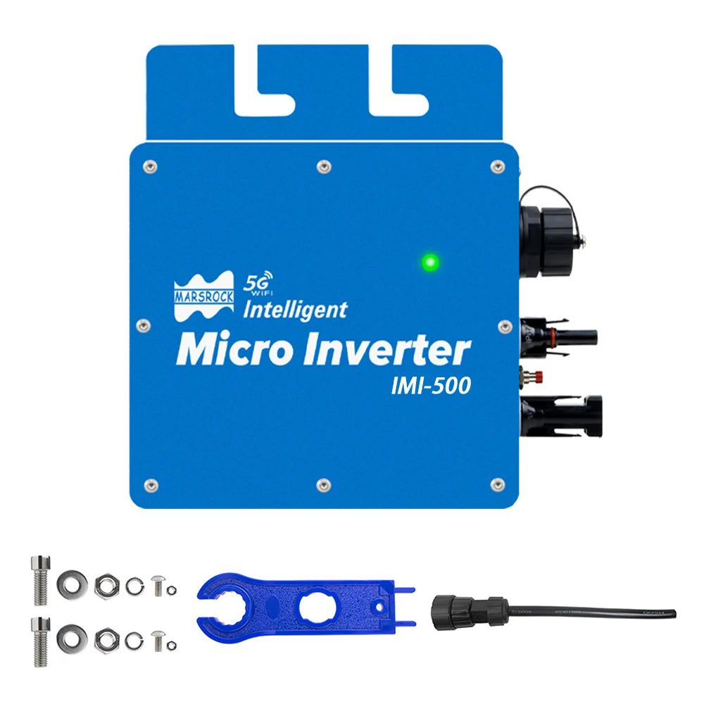 500W Solar Inverter On Grid Tie 22-50VDC Solar Panel Input Pure Sine Wave With WiFi Function IP65 Easy Install For Home Grid