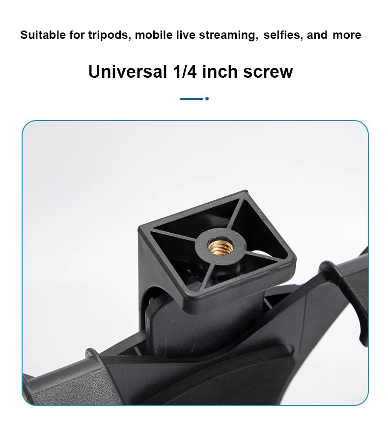 Universal Tablet Tripod Mount Clamp with 1/4"Thread Adapter For Ipad 2/3/4/Air/air2/Mini For Galaxy Tablet Phone Bracket Holder