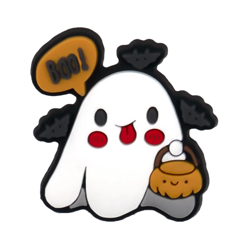 1/30pcs Halloween Shoe Charms Ghost Witch Shoe Decorations Pins for Kids Men Women Party Accessories Buckles Treat or Trick Gift