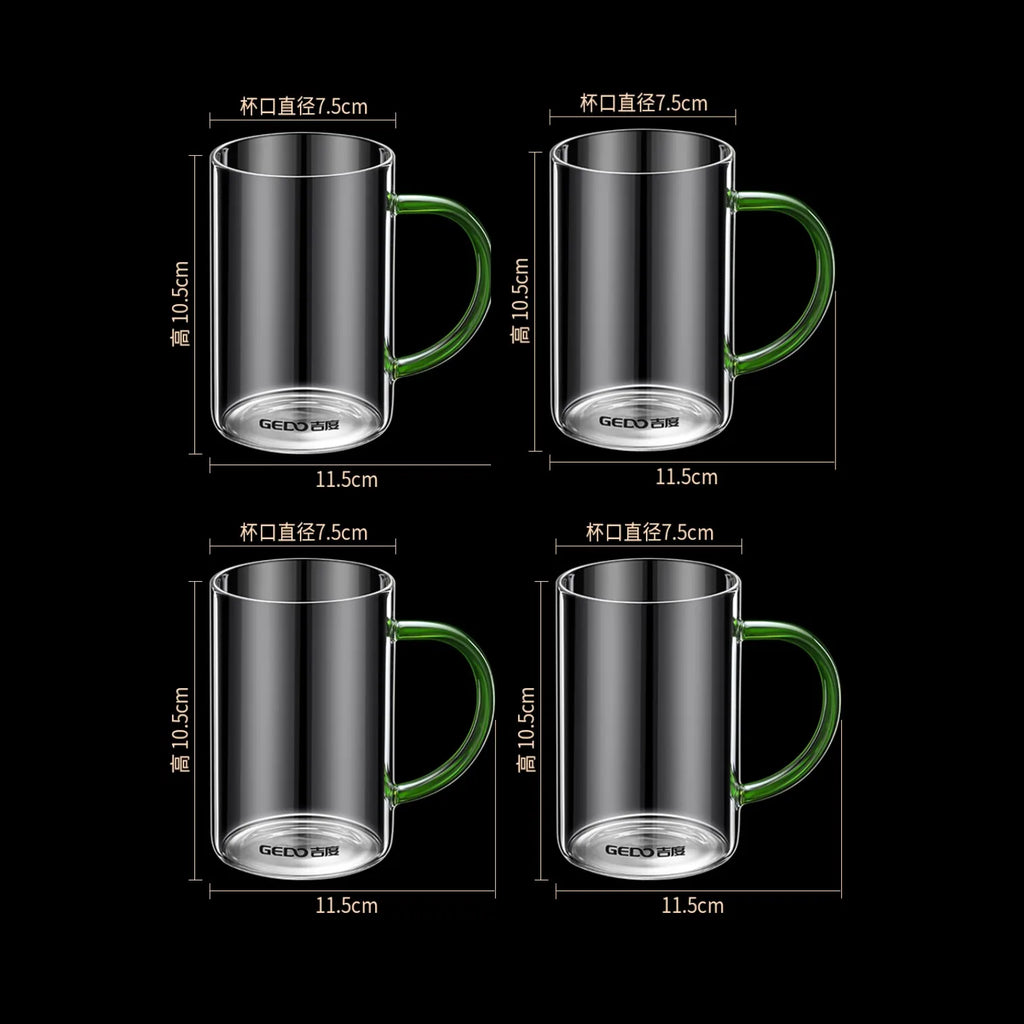 LFGB Certificated Ultra Hard High-borosilicate Glass Kitchen Water Kettle -20℃~150℃ Resistant Beverage Bottle for Family Canteen