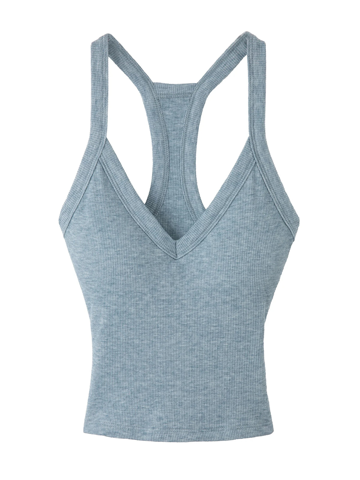 American Style Sexy V-neck Neck Hanging Vest Women's Slim Fit Summer New Unique Beautiful Small Strap Nylon Fabric Breathable