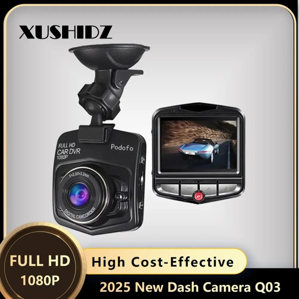 XUSHIDZ 2026 NEW HD 1080P Dash Camera G-sensor Dashcam Car Camera Vehicle Video Recorder DVR Dash Cam Super Night Vision HDR