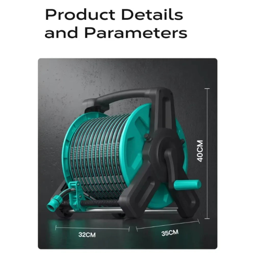 Wholesale Water Hose Pipe Storage Rack Garden Hose Reel High Pressure Empty Garden Water Hose Reel for Outdoor Lawn Backyard