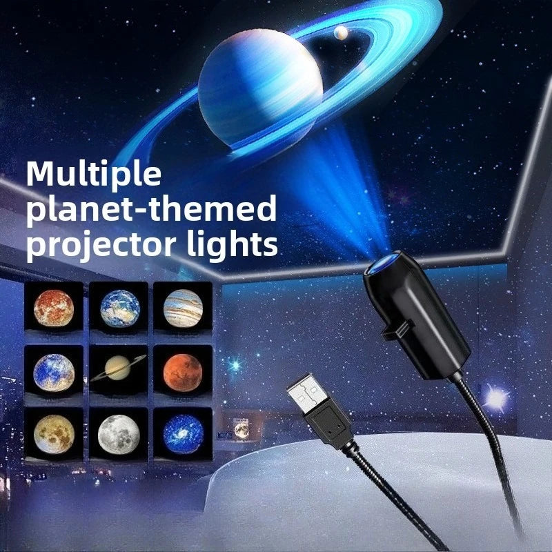 Projector Nightlight - Creative Moonlight LED Nightlight with Dimming Function, Ideal for Bedroom Decor