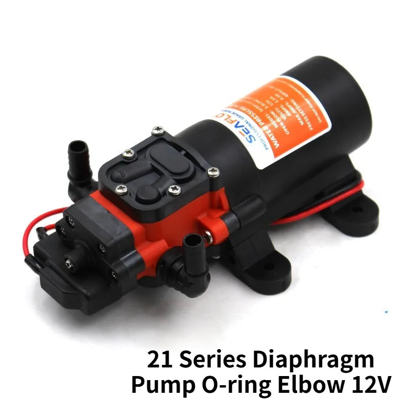 12V 24V DC Diaphragm Water Pump Self Priming Automatic Pressure Pump RV Caravan Boat Yacht Marine Battery Powered Water Transfer