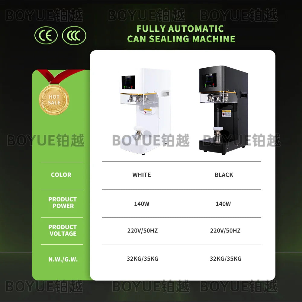 Automatic non-rotating can sealing machine Commercial can  Sealing machine Beverage polyester can