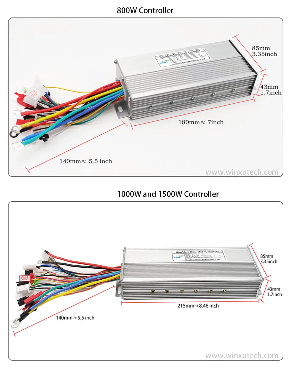 E-bike 24V 36V 48V 250W 350W Brushless Motor Drive Universal Dual Mode Controllerfor Electric Scooter Bicycle Repair Accessories