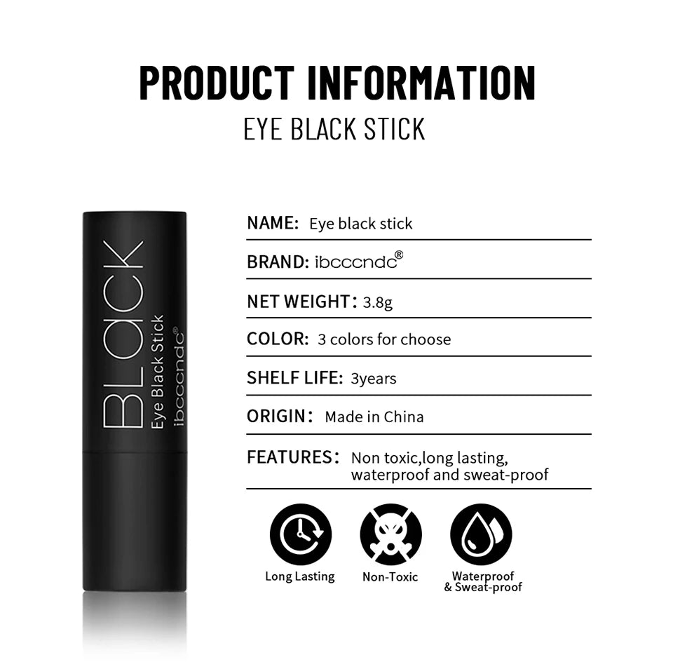 Sports Special Eye Black Stick Lip Face Paint Camouflage Eye Black Stick Face Makeup Eye Black For Football/Baseball/Softball