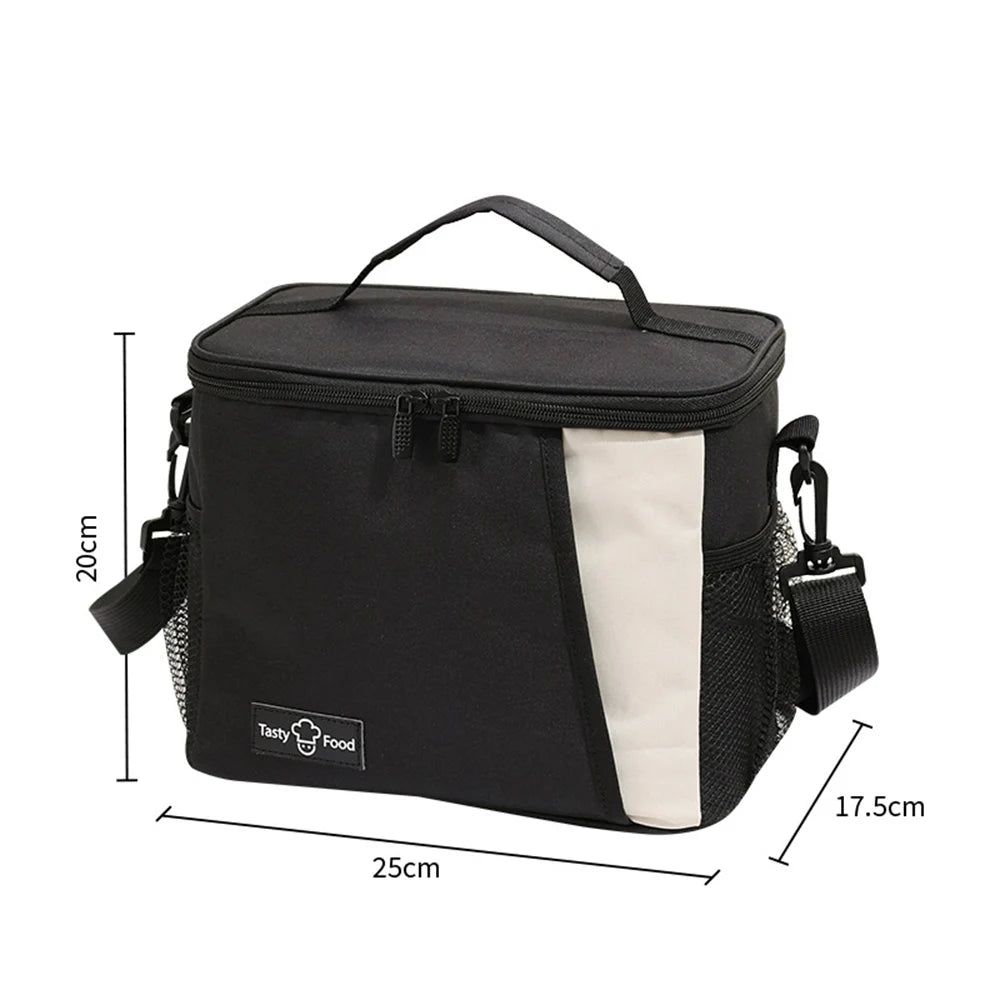 Insulated Lunch Bag Large Reusable Lunch Bags with Adjustable Shoulder Strap for Women Men, Ideal for Work, School & Outdoor Use