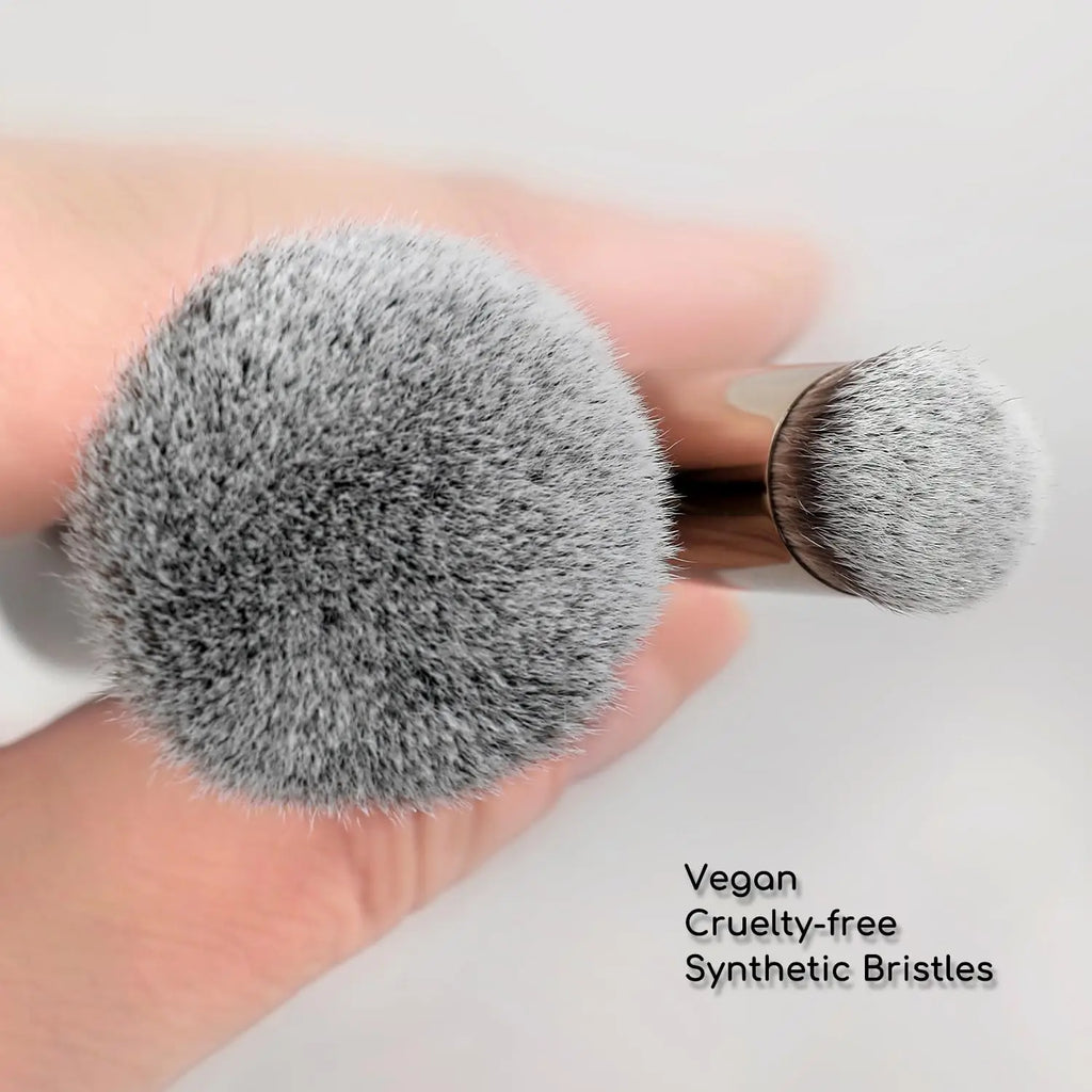 3 PCS Makeup Brushes Set Includes Foundation Brush, Flawless Concealer Brush, Powder Brush
