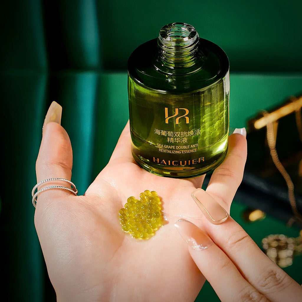 Sea Grape Collagen Peptide Double Anti Revitalizing Essence Oil Skin Care Moisturizing Brighten Anti-Aging Firming Face Serum