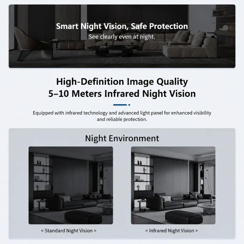 Mini Compact HD Wireless Surveillance Camera Mobile Remote Real-time View Indoor Safety Monitor Built-in Night Vision Motion