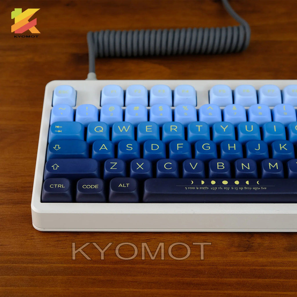 KYOMOT 125 Keys Botanical Garden Keycaps MOA Profile PBT Dye Sub Gradient Keycaps For MX Switches DIY Mechanical Keyboard Gifts