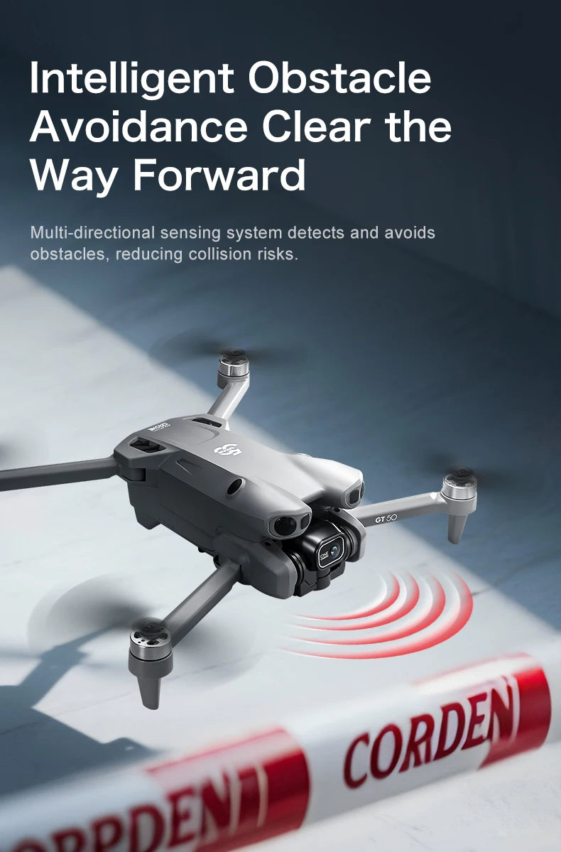 Original GT50 Drone GPS Professional 8K HD Camera 5G Brushless Motor Aerial Photography Optical Flow with screen RC Quadcopter