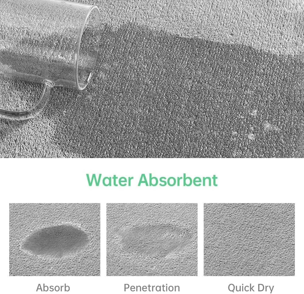 Super Absorbent Floor Mat Coral Velvet Bathroom Mat Anti Slip Door Mat Bathtub Beside Carpet Laundry Room Home Decoration