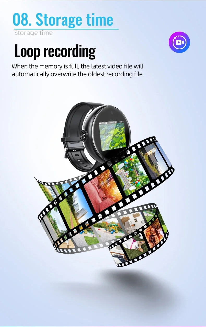 Mini Cam Sports Watch 1080P HD 3in1 Camera Wearable Camera Portable Sports DV Bracelet Camera Voice Recorder Hidden TF Card