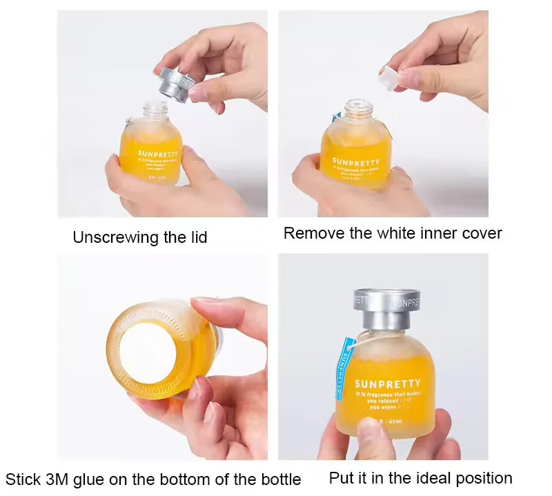 New Update Car Perfume Air Freshener Safe Liquid Decoration Car Air Freshener Essential Oil Diffuser  Durable Deodorant Gel 65ml
