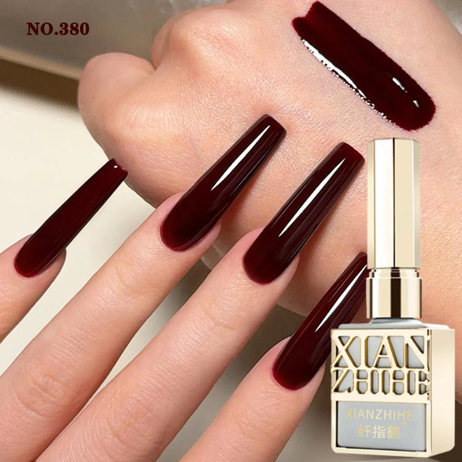 Autumn Winter Chocolate Brown Nail Polish Gel Maillard Caramel Color Gel Nail Supplies for Professional Nail Art DIY Nail Salon