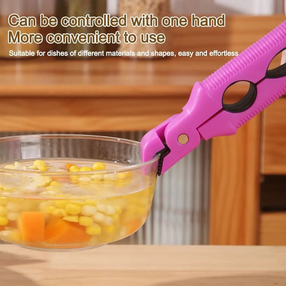 Durable Non-slip Anti Scalding Clip Gripper Multifunctional Anti Scalding Holder Meal Bowls Tongs Kitchen Gadgets Pot Clips