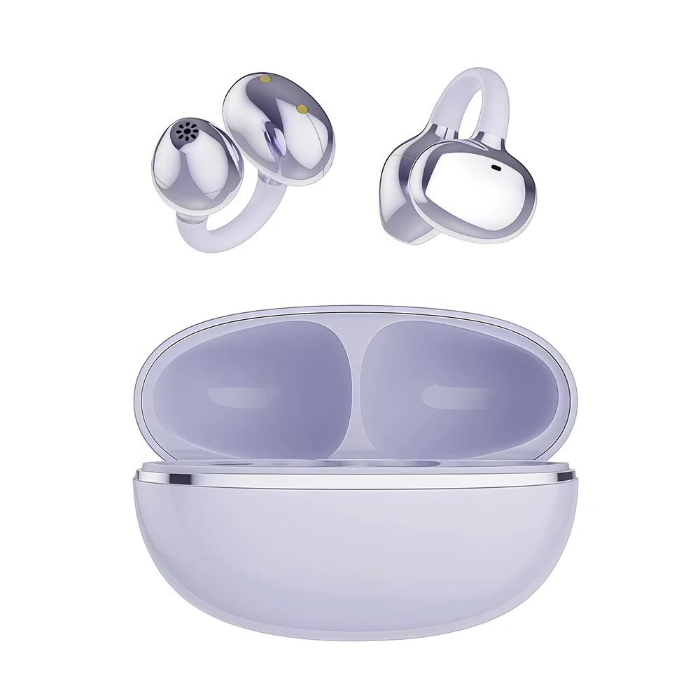 Original TWS Bluetooth Earphones Ear Clip Earring Wireless Headphones with Mic Calling Touch Control Sports Headsets