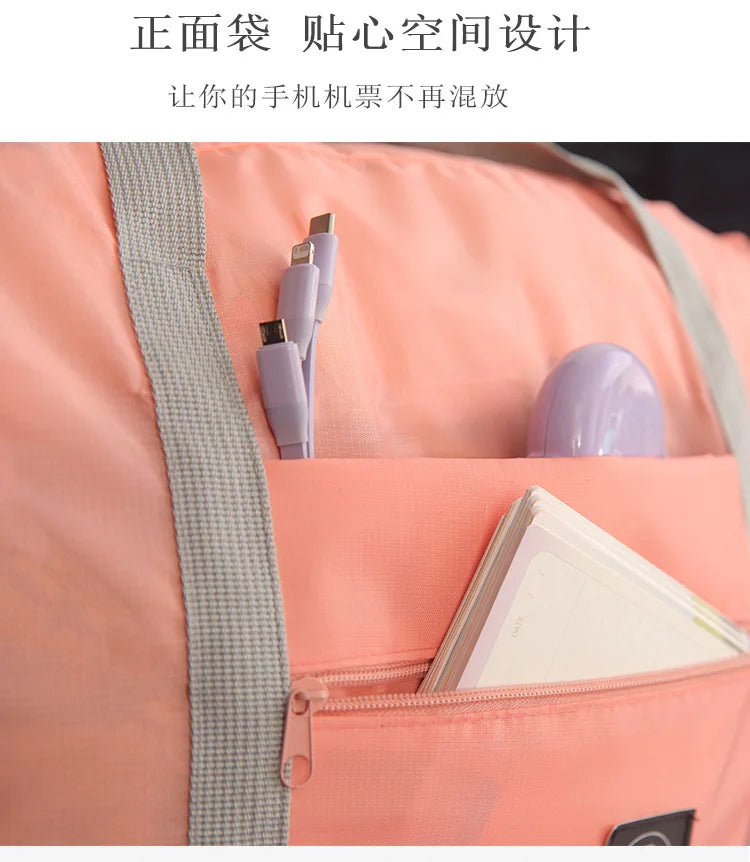 Travel Bag Folding Travel Storage Bag Travel Storage Bags Boarding Luggage Clothes Handbags Picnic Move House Large Handbag