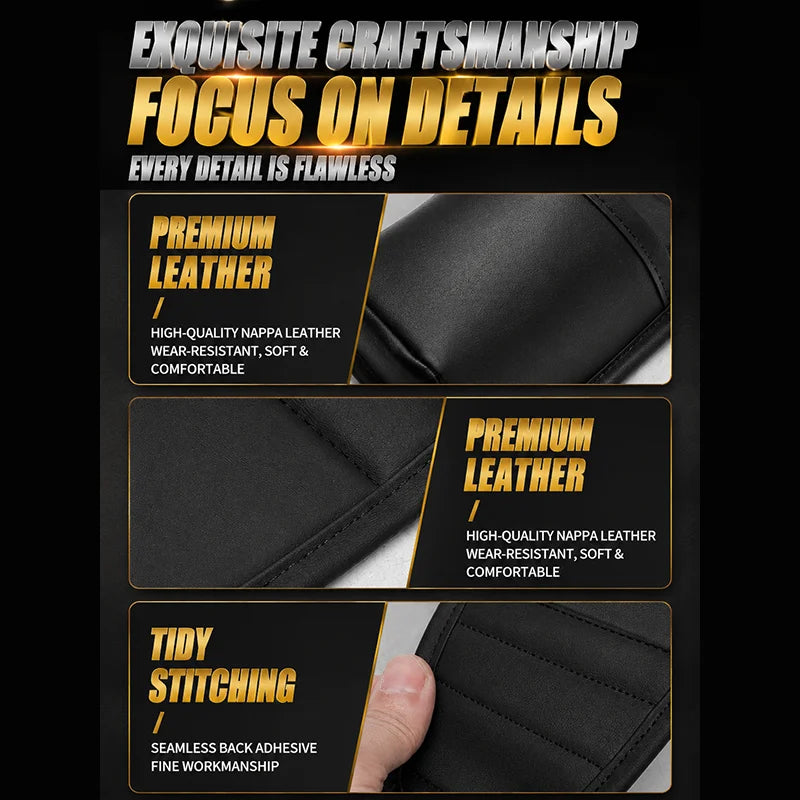 Car Door Cup Holder Self-Adhesived Drink Holder for Side Door Mini Waterproof Pu Leather Trash Bin Umbrella Holder Car Organizer