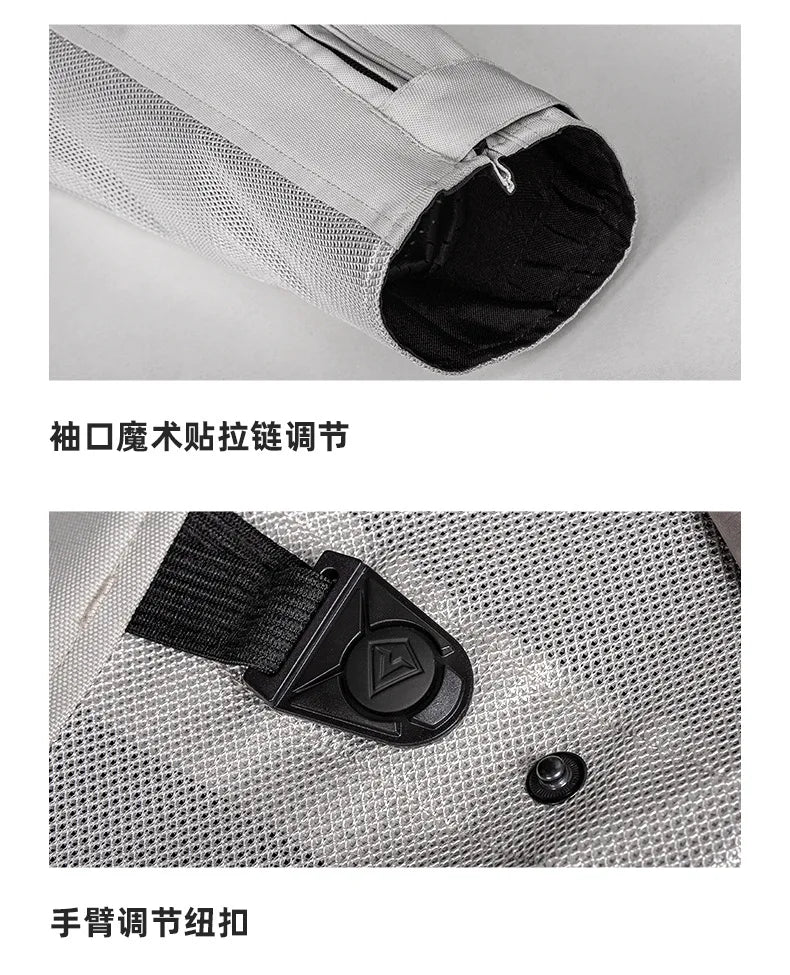 SULAITE Summer Motorcycle Jacket Suit Breathable Riding Gear Protective Racing Coat Motorbike Equipment for Men