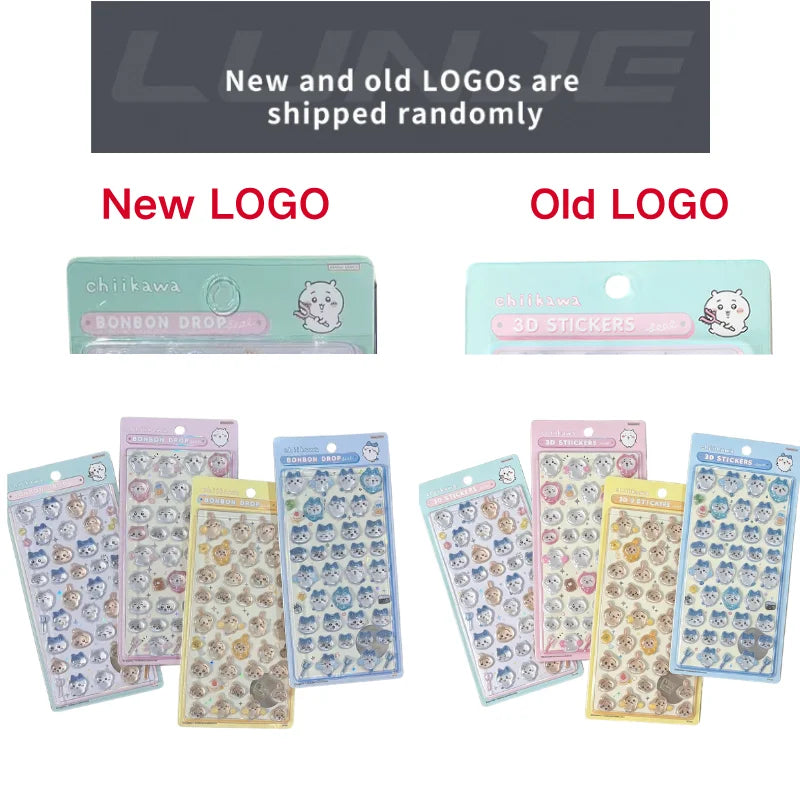 Chiikawa 3D Cute Crystal Stickers Usagi Phone Case Decoration Nail DIY Decorative Stickers for Notebook Laptop Waterproof