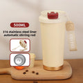 500ml Stainless Steel Coffee Milk Leak Proof Stir Cup Outdoor Office Business Portable Type-C Charge Automatic Self Stirring Mug