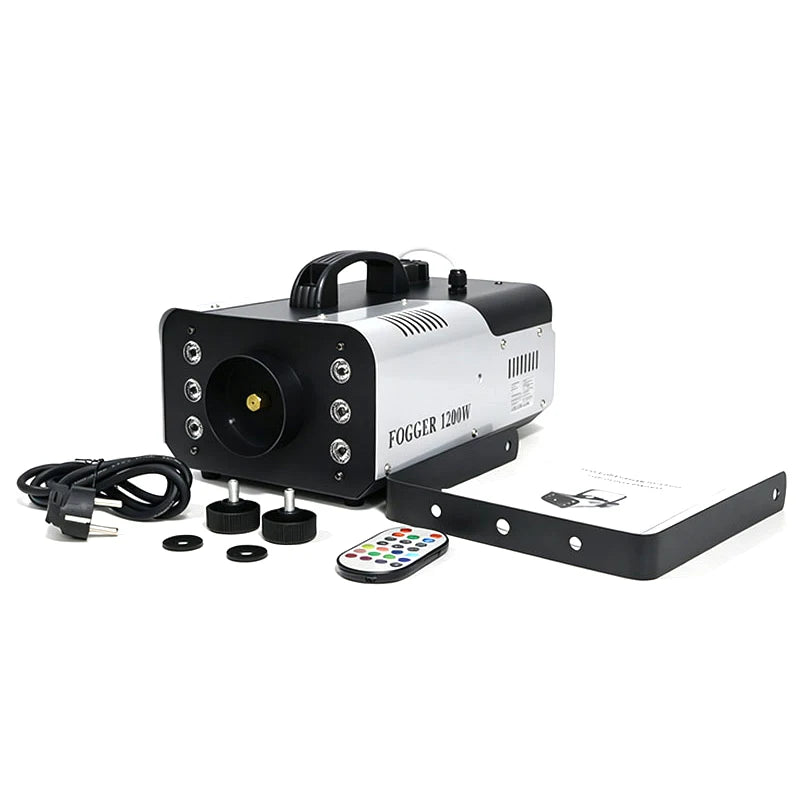 Smoke Fog Machine 1200W RGB 6LEDS 9LEDS DMX512 Wireless Remote Fog Machine Wedding Christmas Party Stage Atmosphere Equipment